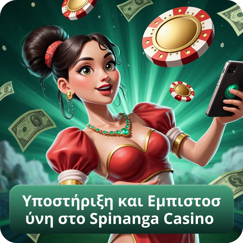 Υποστήριξη και Εμπιστοσύνη στο Spinanga Casino